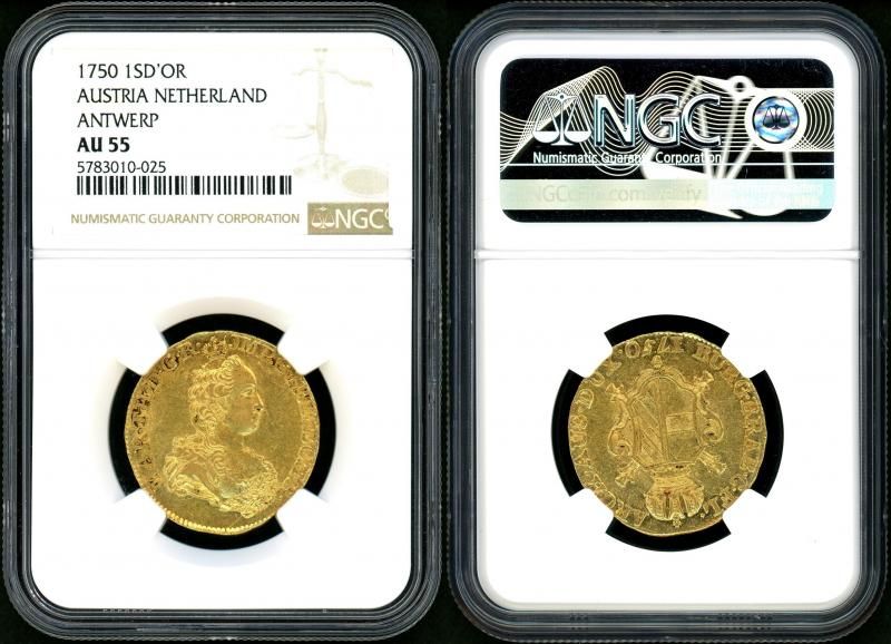 オーストリア領ネーデルランド 1750年 マリア・テレジア ソヴリン