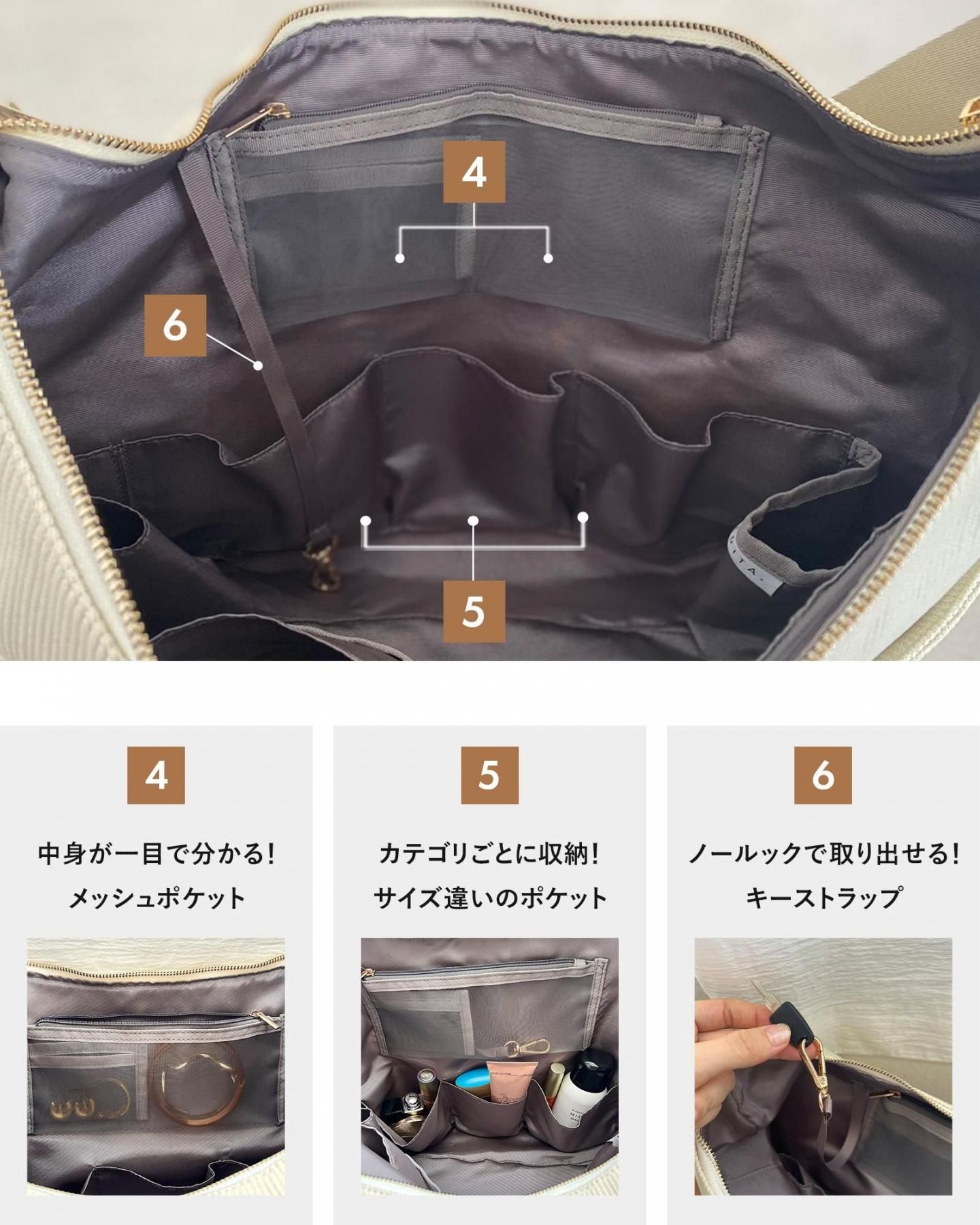 池田真子×EDITA. 洗濯機対応バッグ | 14ポケットショルダー - EDITA．