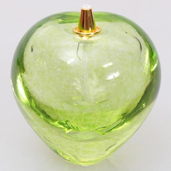 ☆津軽びいどろ オイルランプ OL-73 青りんご PZN-082 - カトラリー