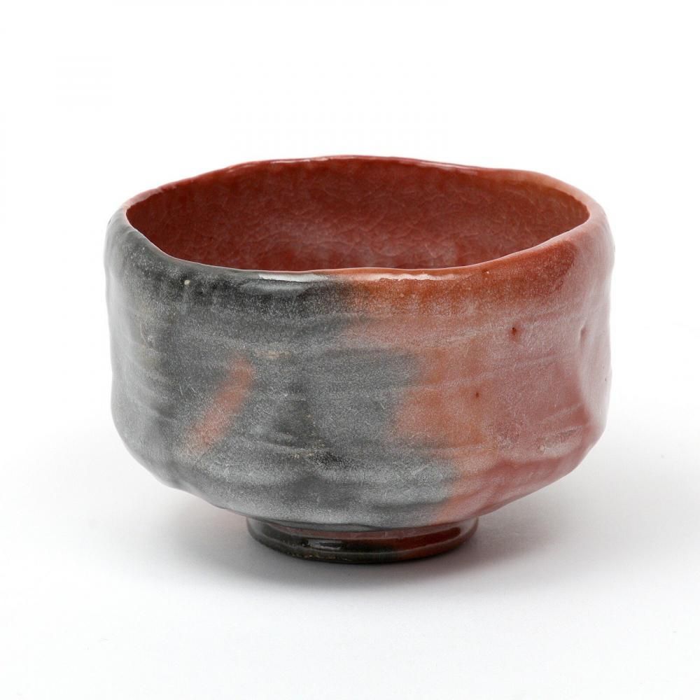 京都清水焼 楽茶碗 上茶わん 赤楽 お抹茶碗 茶道 表千家 裏千家 お濃茶