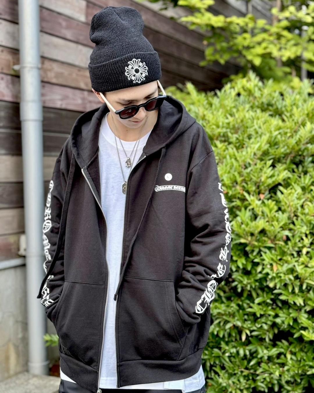 CHROME HEARTS ｜ ZIP UP HOODIE CL-2F｜BLACK｜2024