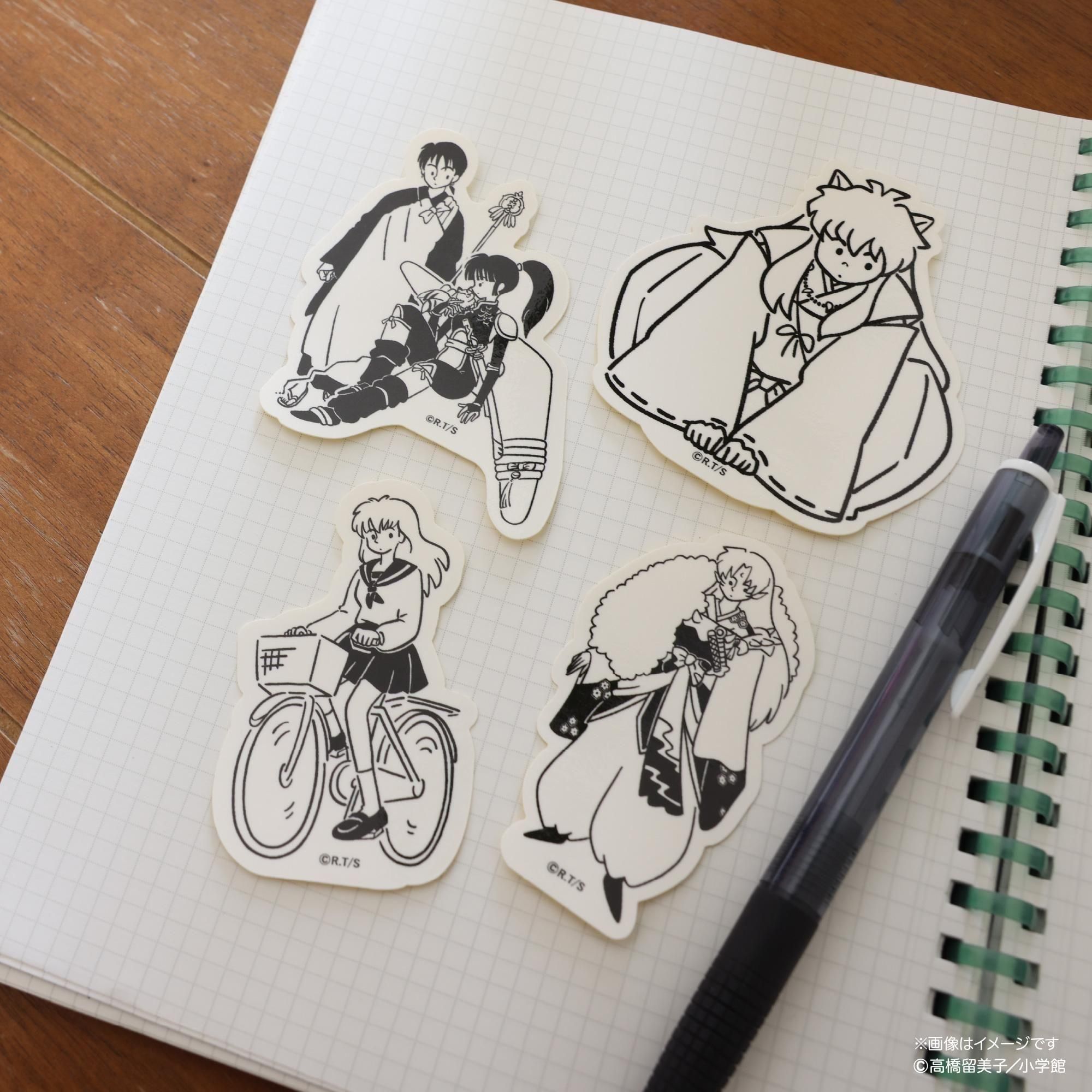 犬夜叉】ステッカー4種セット - Yuruwa*