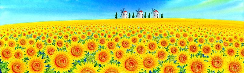 栗乃木ハルミ「ひまわり4」 - 栗乃木ハルミ（くりのきはるみ）公式