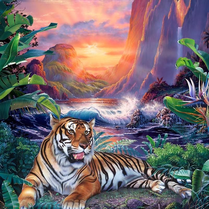 HEAVEN ON EARTH TIGER | クリスチャン・ラッセン | アート・オブ