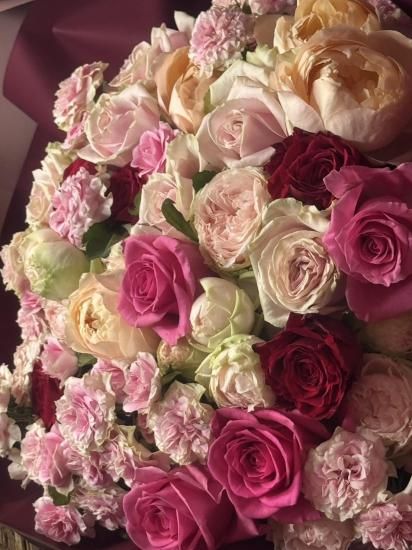 記念日に最適！バラMIX33本の花束 ＊1週間前までの予約制です