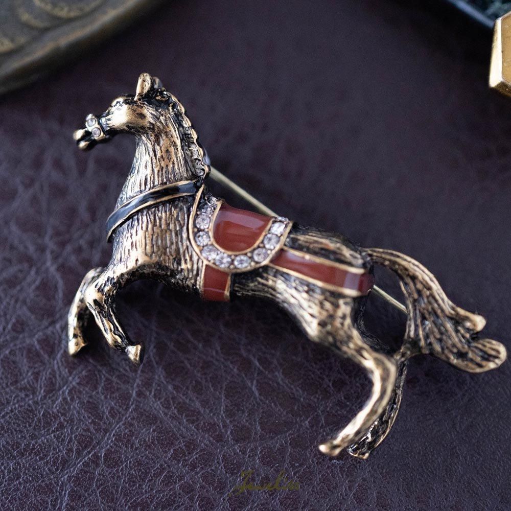 Jeweliss ブローチ Matthias マティアス 馬 ウマ ジュエリス