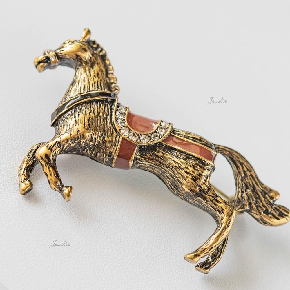Jeweliss ブローチ Matthias マティアス 馬 ウマ ジュエリス