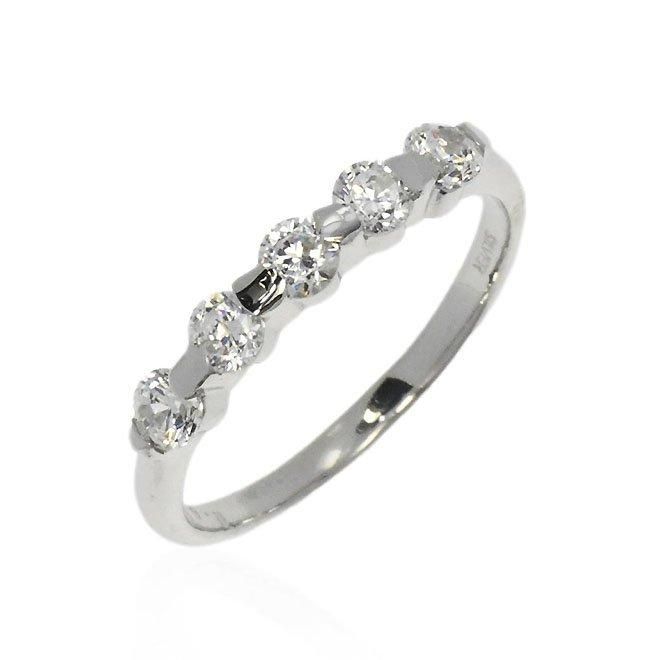 ZEXIMO公式】 天然ダイヤモンド0.5ct デザインリング 「ステーション5