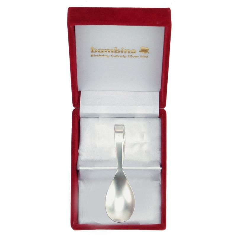 バンビーノ＞純銀ベビースプーン【名入れ可能】|ヨーロッパのお祝いの