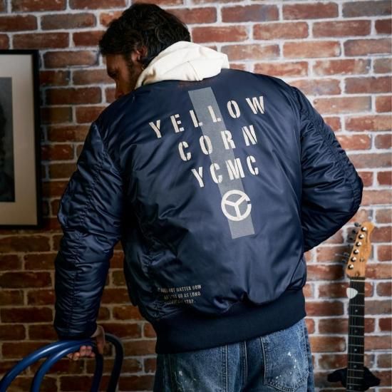 Winter MA-1 Jacket【KHAKI/NAVY】 - YELLOWCORN Web Shop