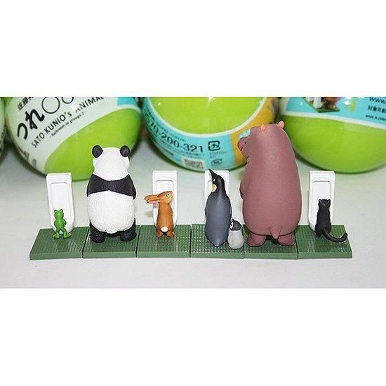 miniQ 佐藤邦雄の動物たち つれ○○○2(BOX)カバ・パンダ・ペンギン