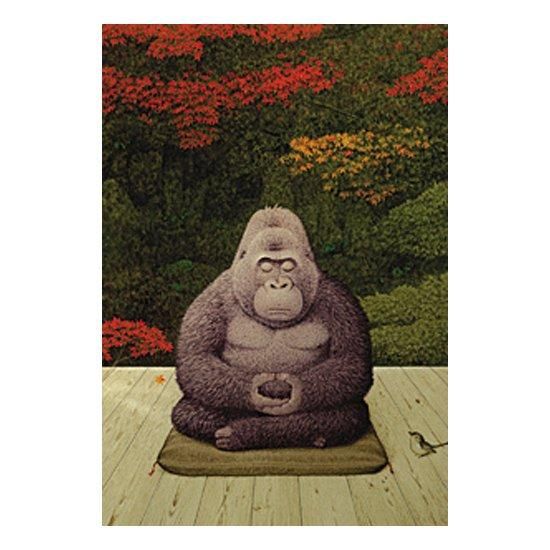 ポストカード「悟りを求めて」ゴリラ - KUNIO COLLECTION（クニオ