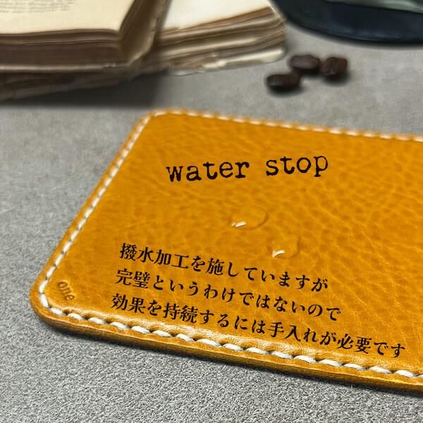 square coaster - one｜handiworks Leather - 革小物のお店 -