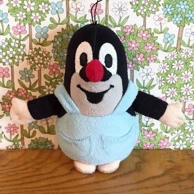 もぐらのクルテクぬいぐるみ（大） 赤い帽子 - チェコ雑貨とチェコ絵本