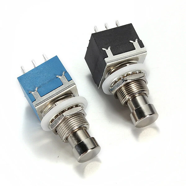 3PDT 9ピンギターエフェクトペダルフットスイッチスタンプボックス