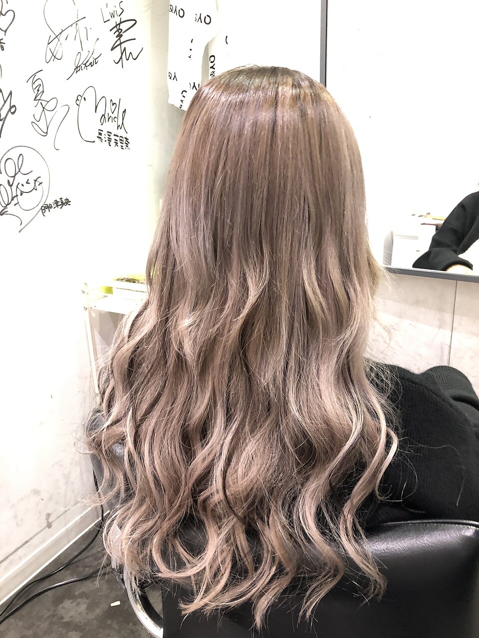 シャドウルーツ＋ローライト＋プラチナカラー＋シールエクステ