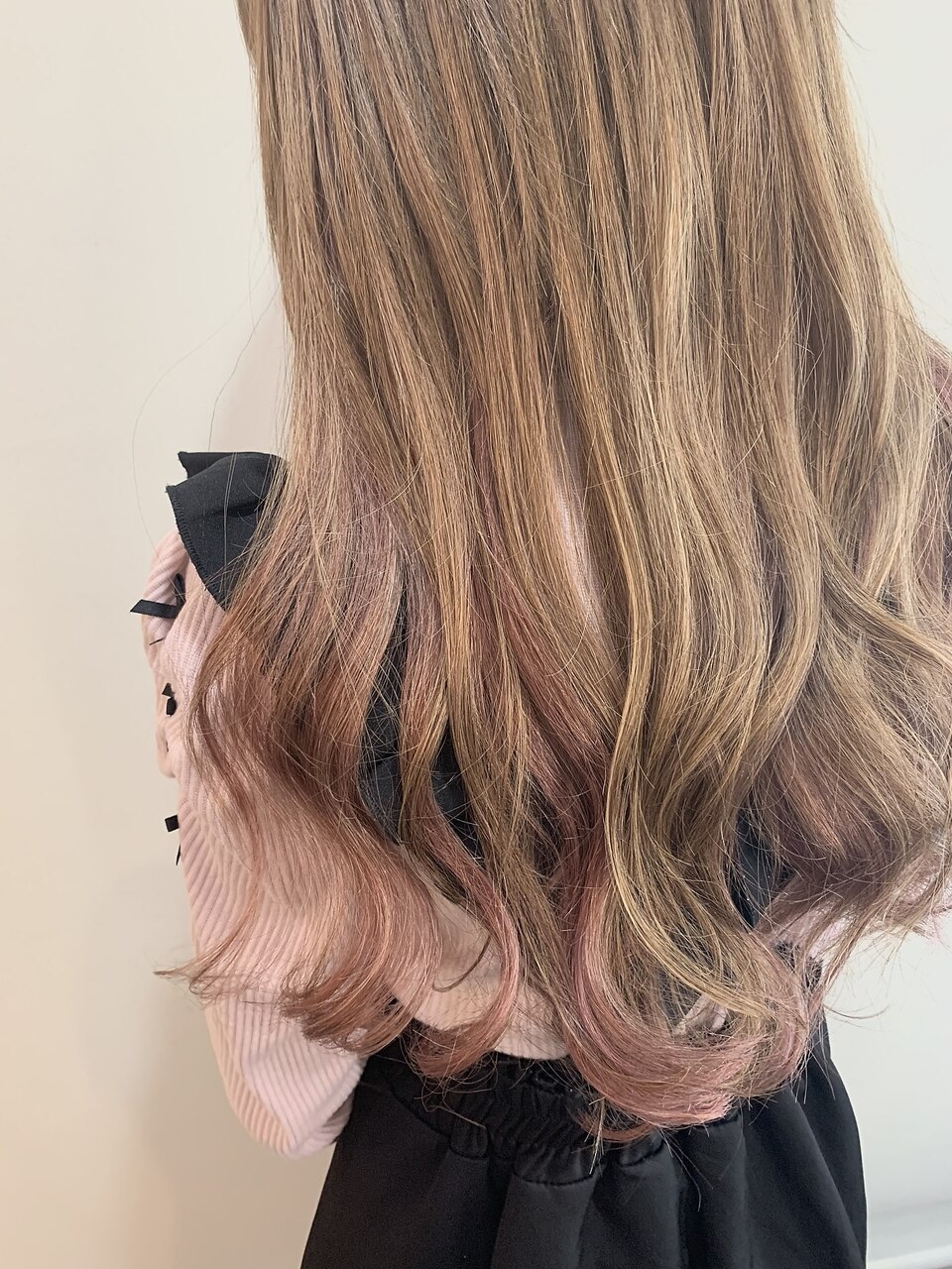 ☆シールエクステでインナーカラー☆イヤリングカラー ピンク