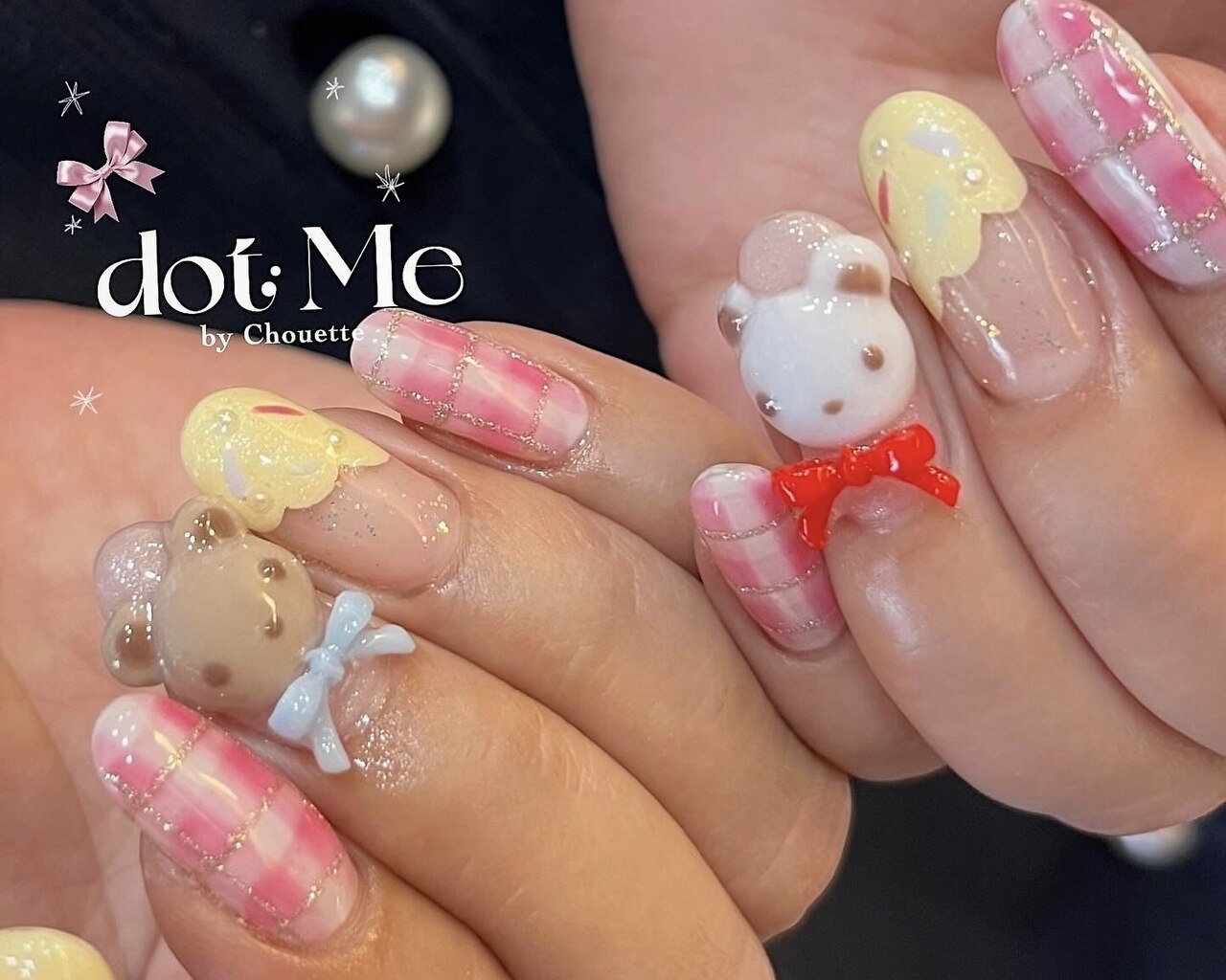 3Dネイル！くまネイル：PG012785203｜ドットミーバイシュエット(dot Me