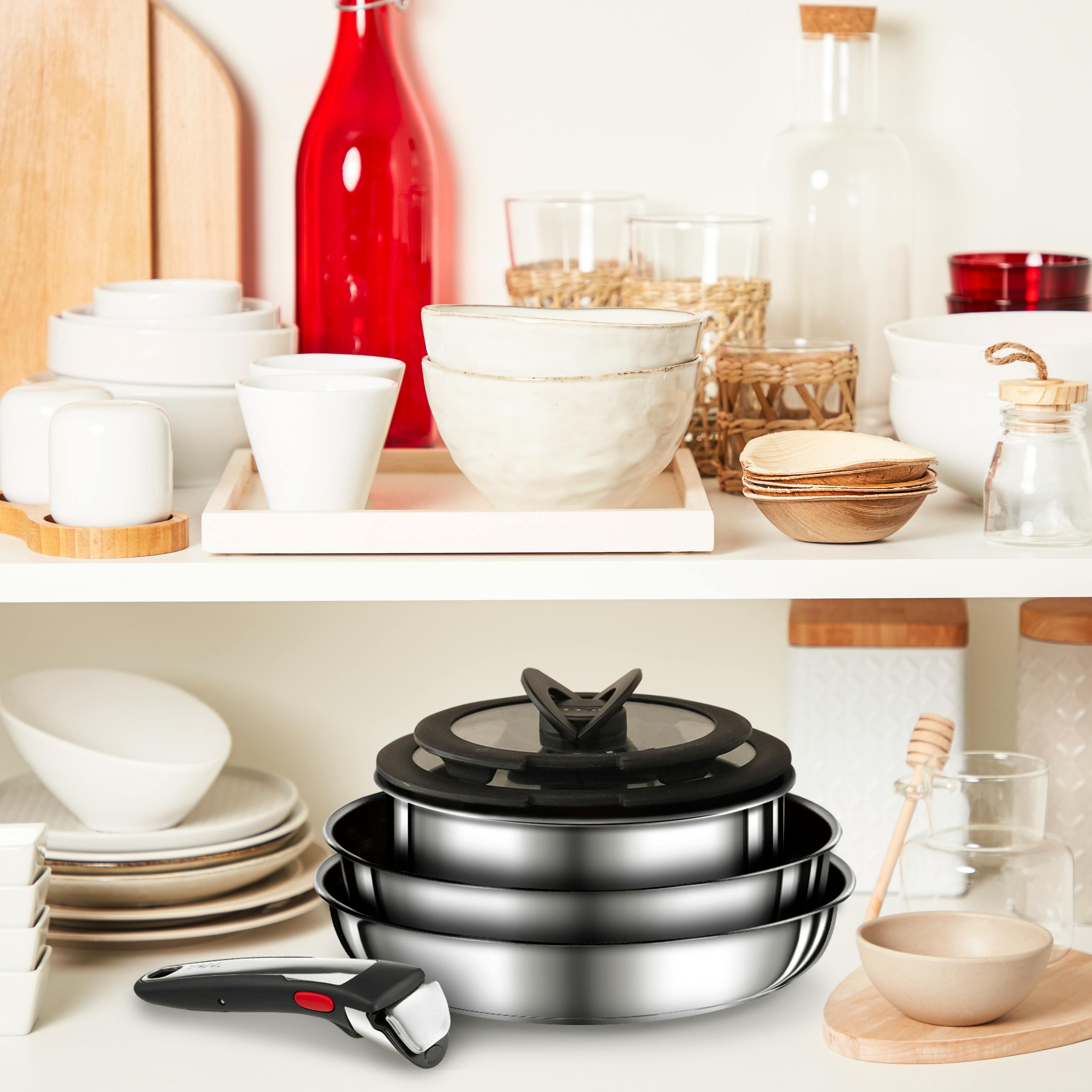 T-fal インジニオ IHステンレス 9点セット シルバー L97090 ガス火・IH