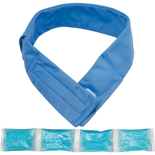 CAINZ-DASH】トラスコ中山 やわらかネッククーラー ブルー（不凍保冷剤