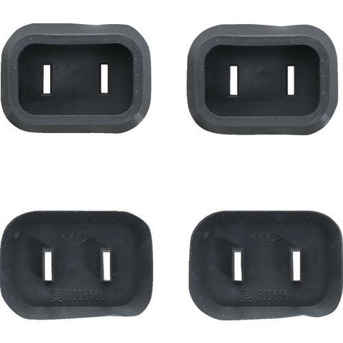 CAINZ-DASH】トラスコ中山 プラグ安全カバー2P用 50P入 ブラック