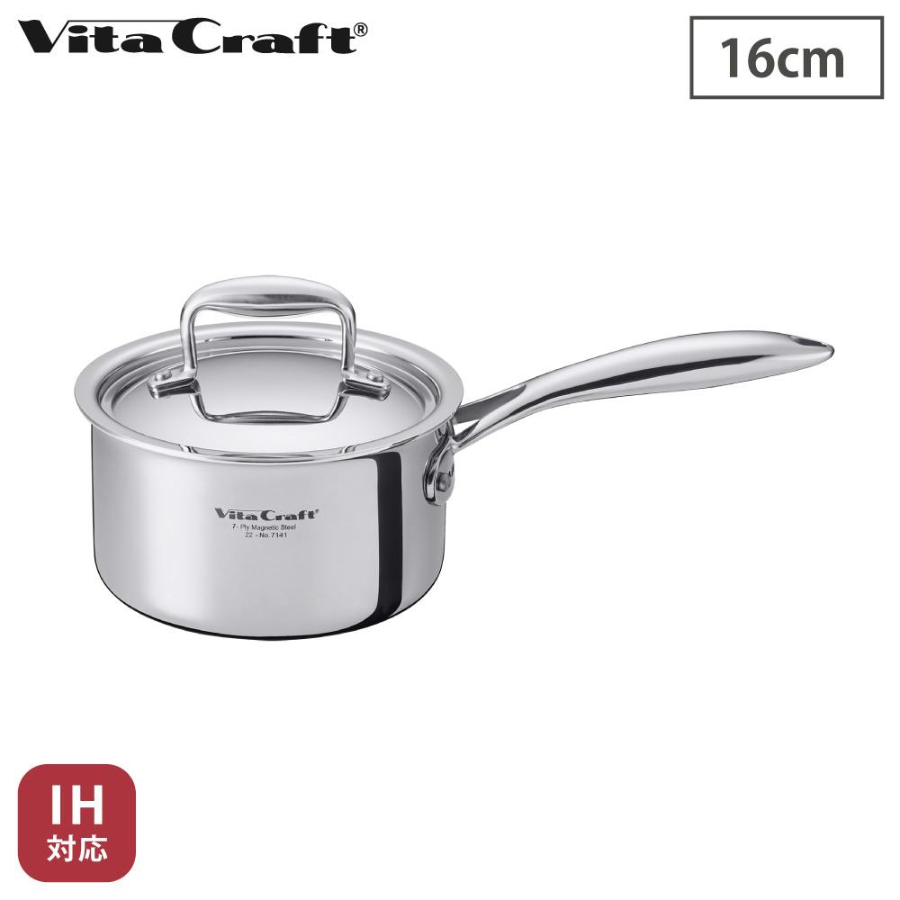 ビタクラフト Nシリーズ 片手鍋 16cm ガス火 IH対応 No.7141【無水調理