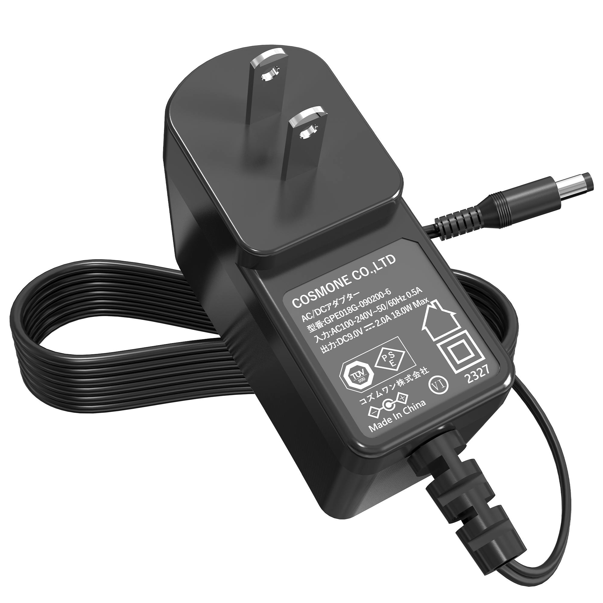 KOZUMUWAN ACアダプター 9V 2A 18W 電源アダプター 大手メーカーOEM社