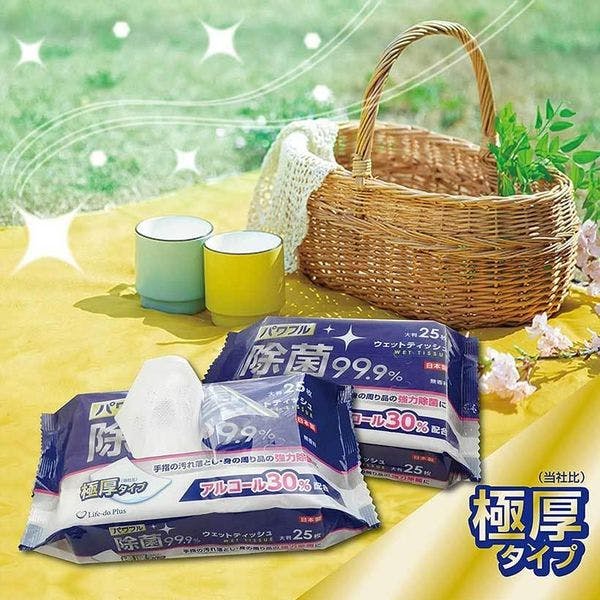 極厚アルコール30%除菌ウェット 25枚 Life-do.Plus LD-129 | 衛生用品
