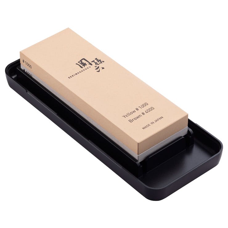 関孫六 コンビ砥石 #1000&4000 研ぎ台ケース付き AP0334 貝印 KAI