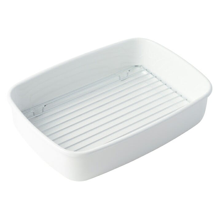 富士ホーロー アミ付き ホーロー容器 L 1.6L【天ぷらバット ホーロー