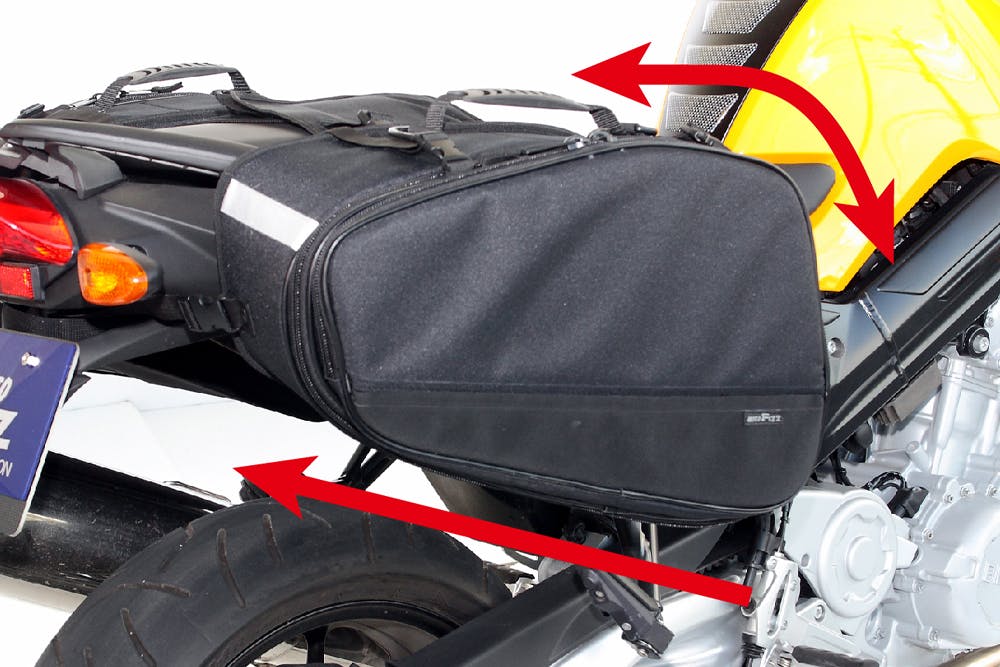 TANAX タナックス マルチフィットサイドバッグL (ブラック) MFK-187