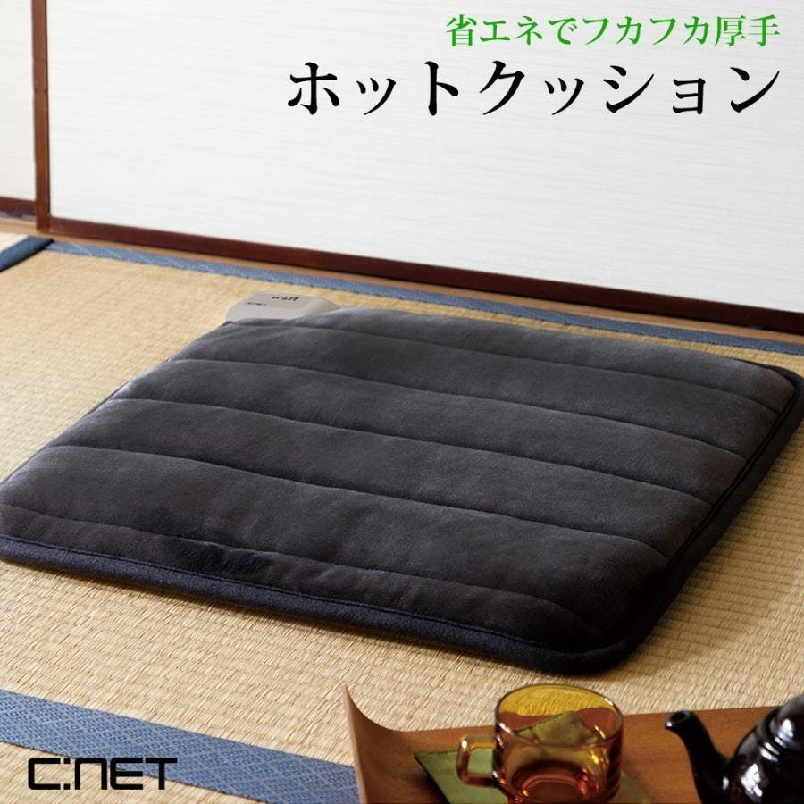 ホットクッション 厚手 2段階温度調節 60×60cm 正方形 電気カーペット