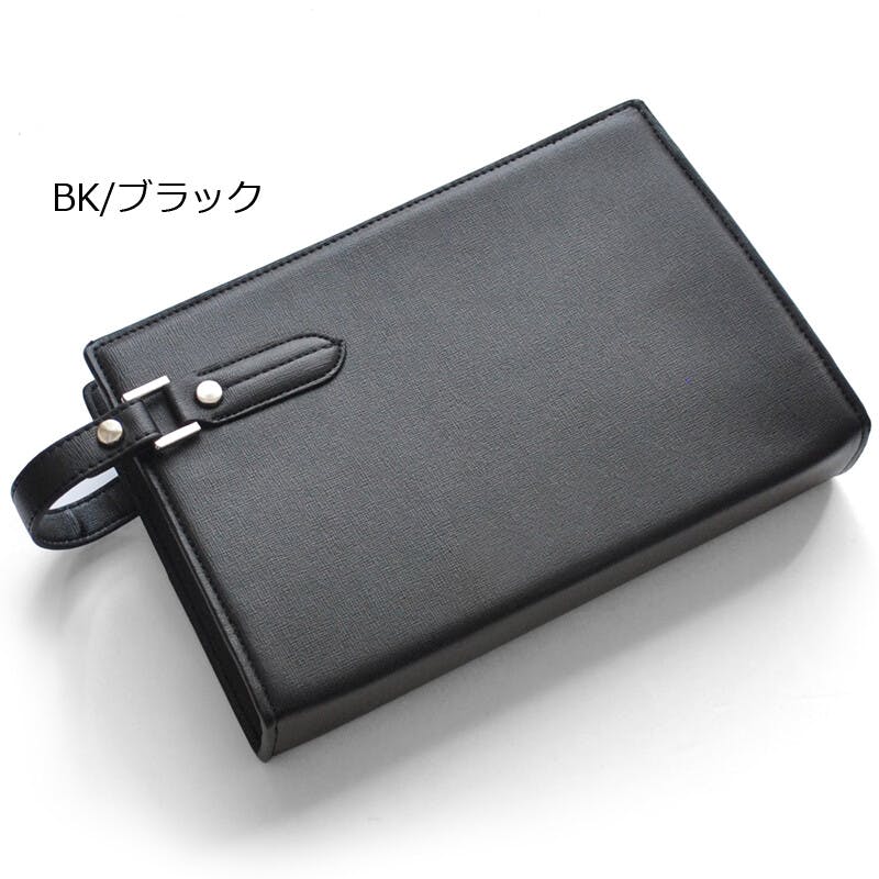 フェイクレザーサフィアーノ柄メンズクラッチバッグ No.2615T