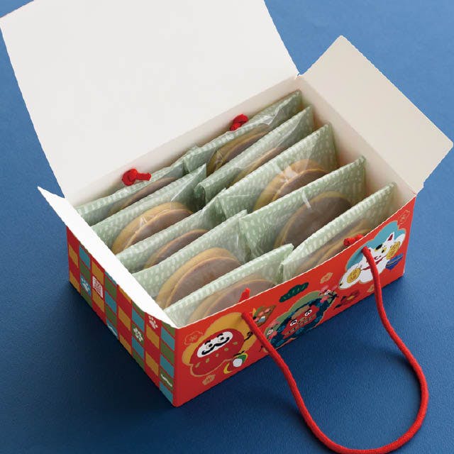 ヘッズ ギフトボックス W240×D160×H110mm 赤 10枚 迎春ギフトボックス