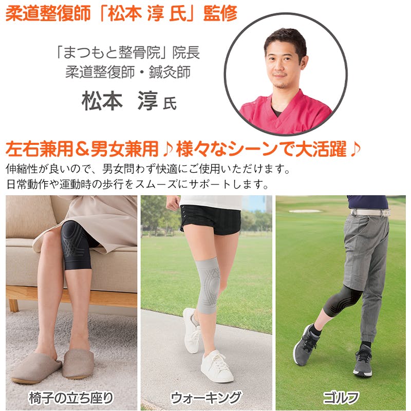 Dr.PRO グラフェンひざサポーター（2枚入り） ブラック】 ちあふる