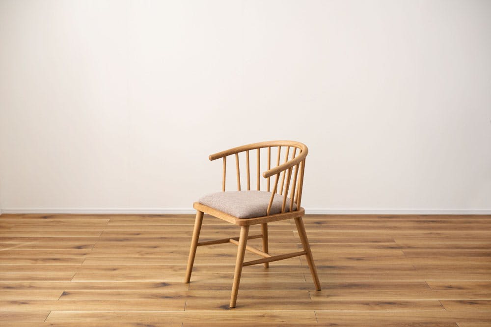 東谷 Room Essence チェア ベージュ Size：52×52×73 ダイニングチェア