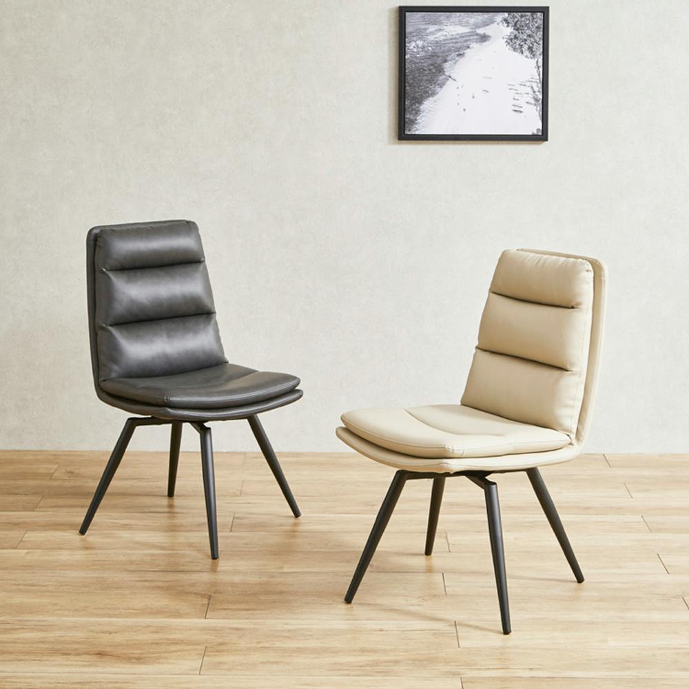 後藤家具物産 バフィー ダイニングチェアー ブラック 46×62 DC-BF-BK