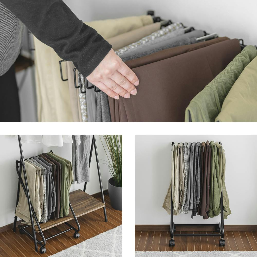 武田コーポレーション スラックスハンガー10本掛け ホワイト 39×43