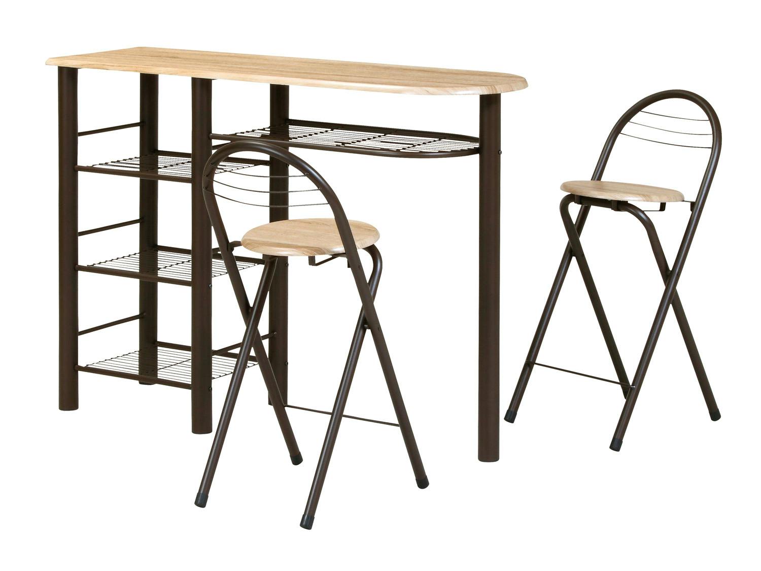 KOEKI 弘益 UTILITY CT-1200(BR) ハイテーブルセット テーブル：120×40