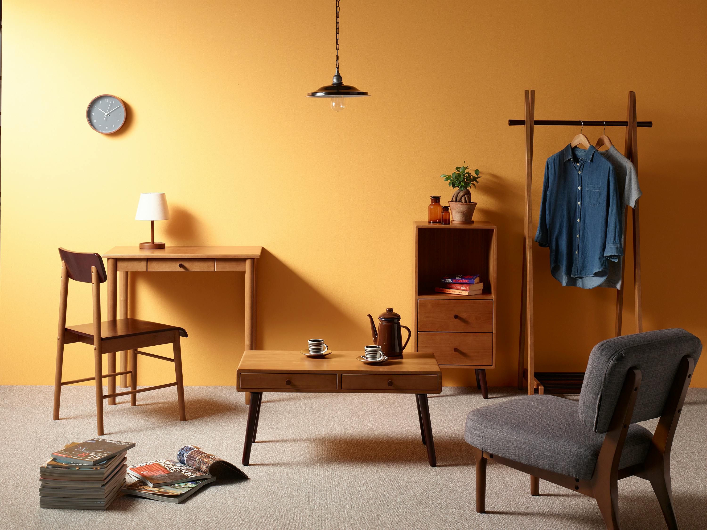 UTILITY KOEKI KOKOA-C ココアチェア 43×47×78(座高42) 完成品