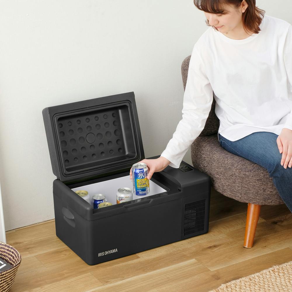 アイリスオーヤマ ポータブル冷蔵冷凍庫 20L IPD-2A-B ブラック 冷蔵庫