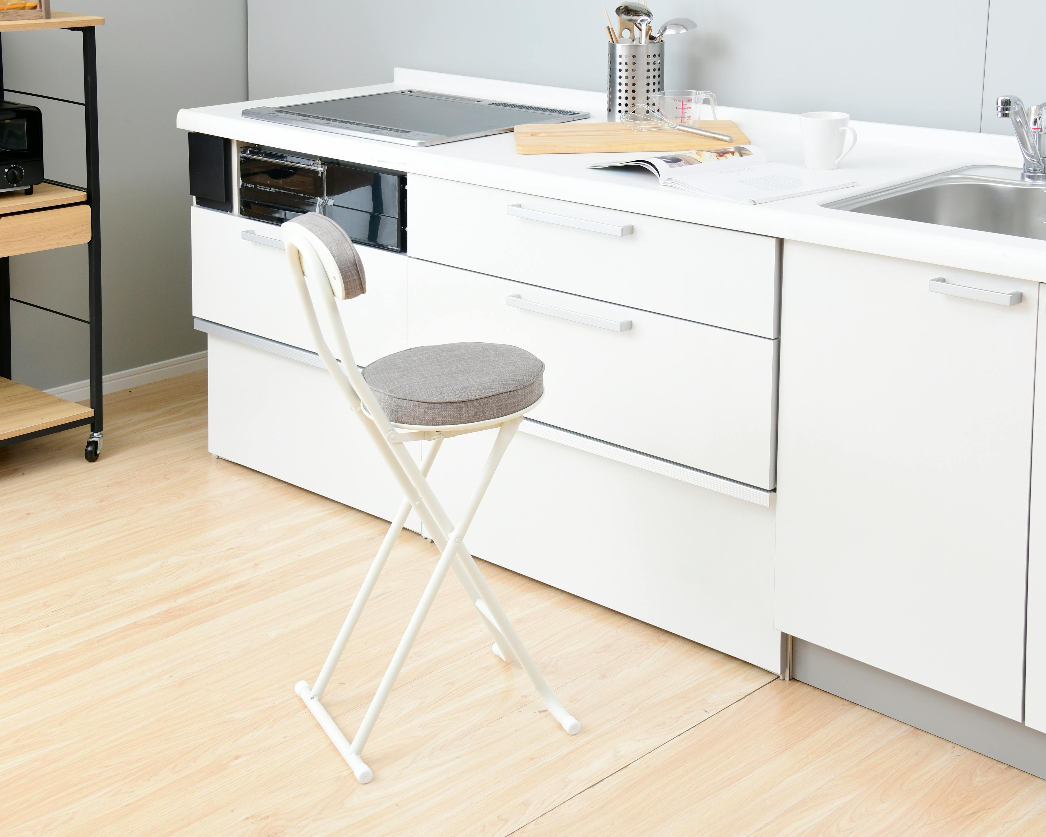 YAMAZEN ヤマゼン ハイチエア HYZX-45(GY/IV) グレー/アイボリー QN948