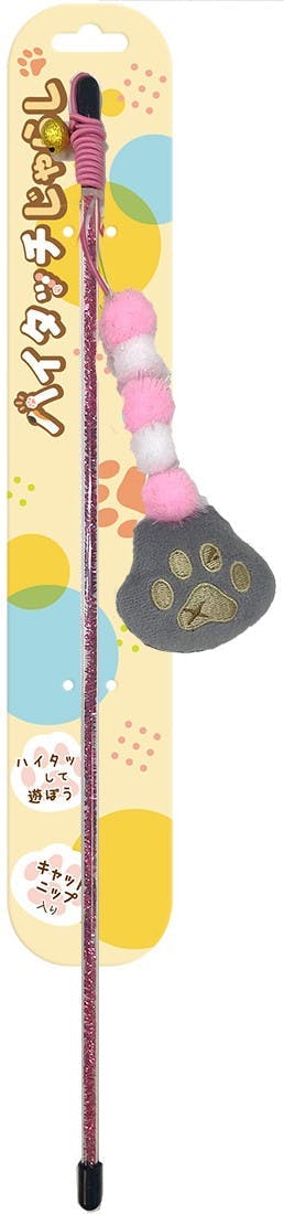 スーパーキャット ハイタッチじゃらしピンク 猫用おもちゃ 猫じゃらし