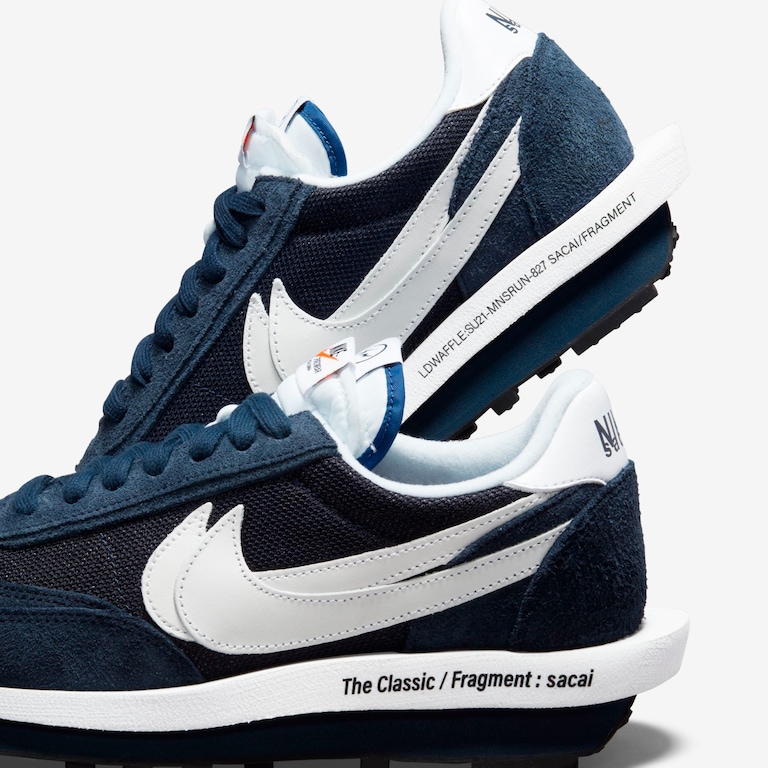LDWaffle x sacai x Fragment Blackened Blue - Nike