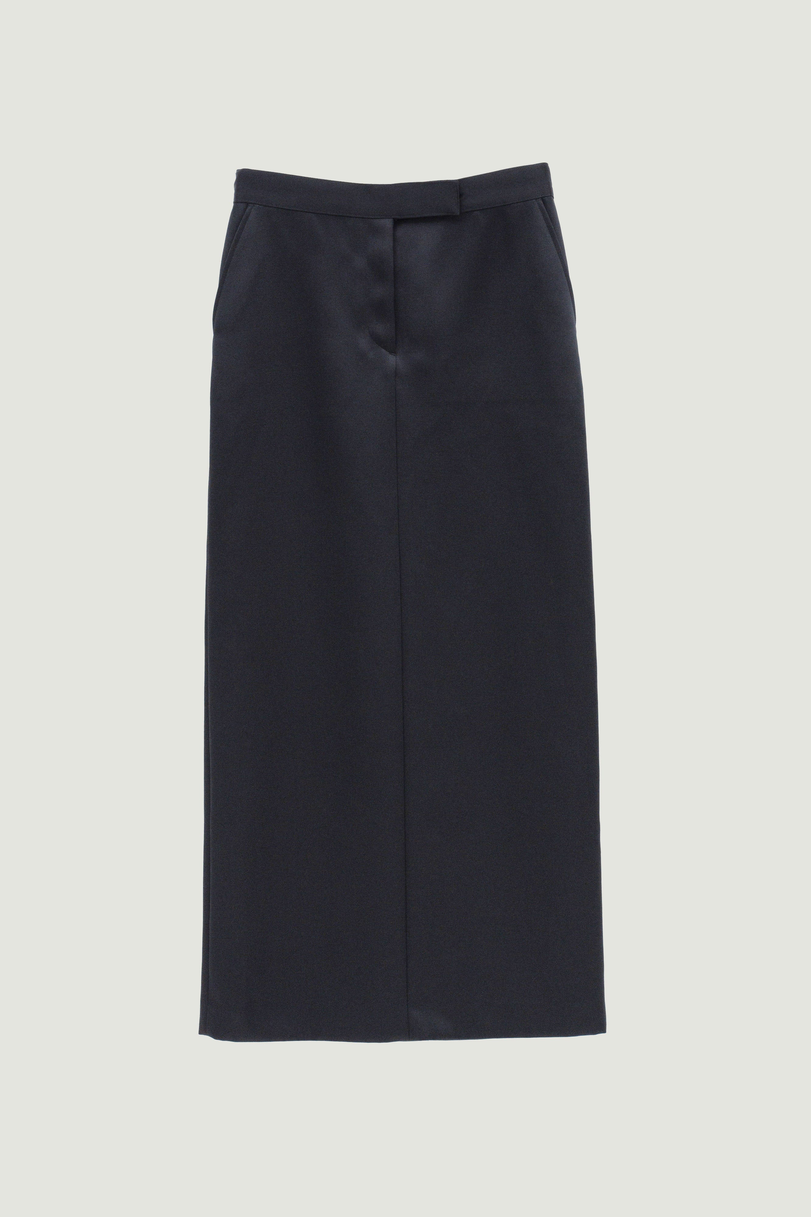 Double Satin Long Skirt / Black – (im)perf.