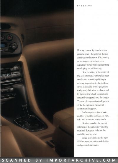 1992 Mazda 929 Brochure - ImportArchive