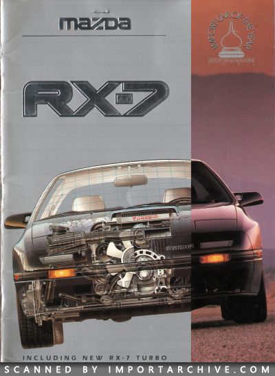 1986 Mazda RX-7 Brochure (Late Version w/ Turbo) - ImportArchive