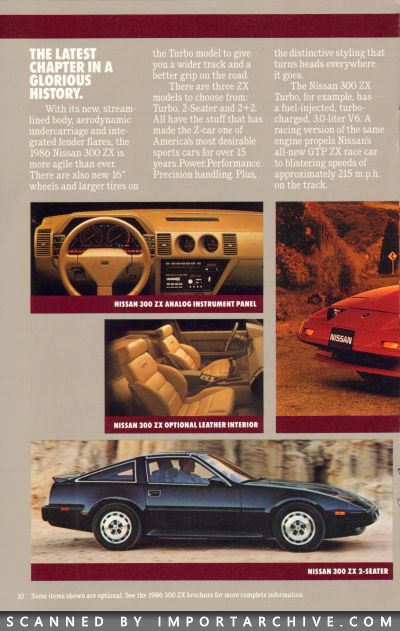 1986 Nissan Full Lineup Brochure (Late Version) - ImportArchive