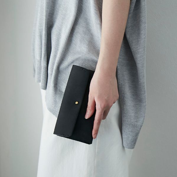 SAFUJI/ミニ長財布 ホック -【当店限定】お札、カード、小銭が一目で