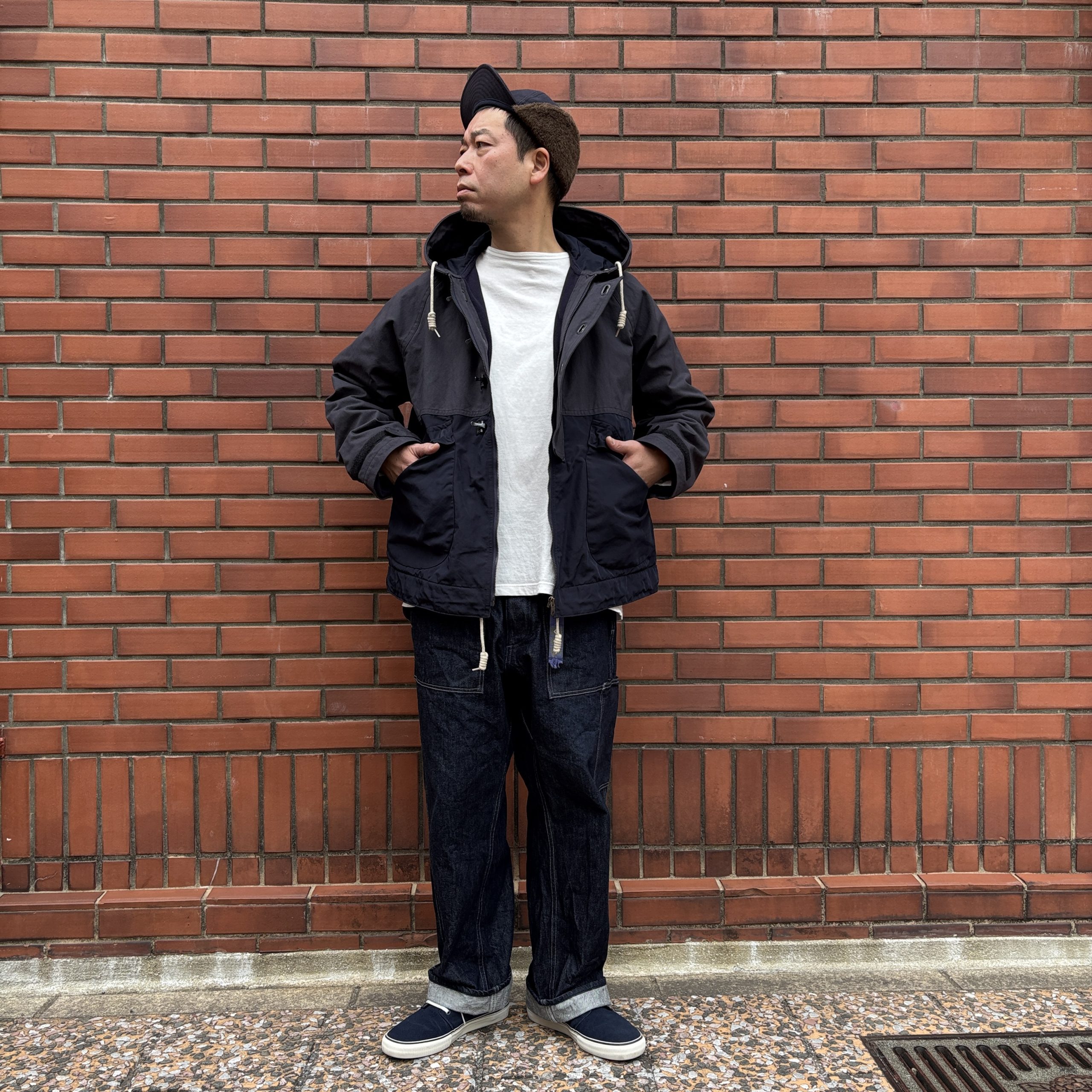 Nigel Cabourn DECK JACKET – HALFTEX | INDIGO BLUE